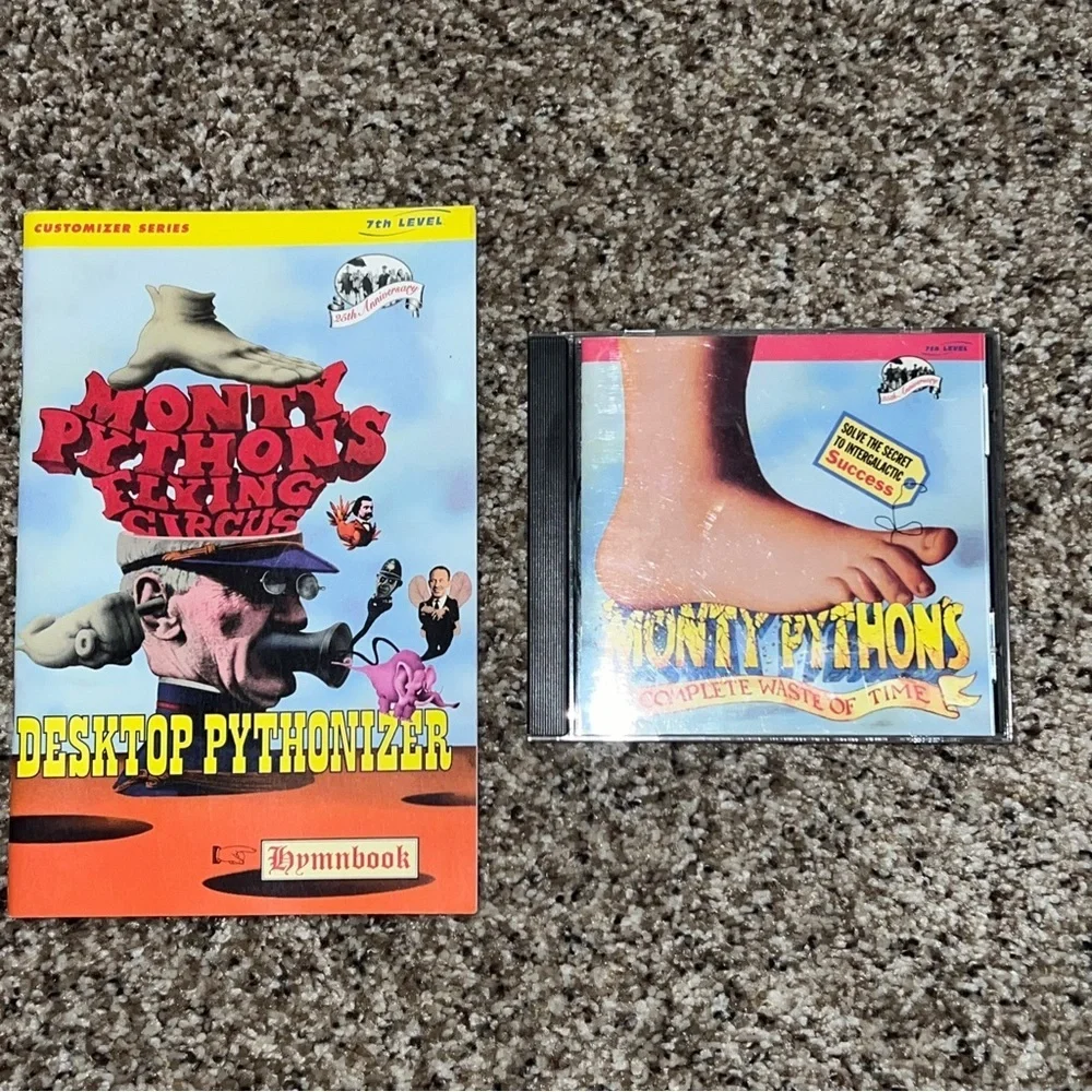 Monty Python's Complete Waste of Time Windows PC CD Rom 1994 Hymnbook
